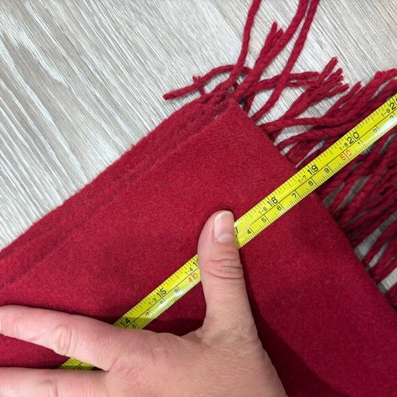 PASHMINA Burgundy Solid Color Cover 17"x72" Scarves Wrap - Picture 5 of 5